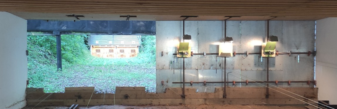 Der Schießstand im Vereinshaus